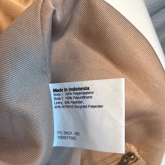 Woven Crochet Tote Bag with Leather Straps - Beige - Picture 9 of 13